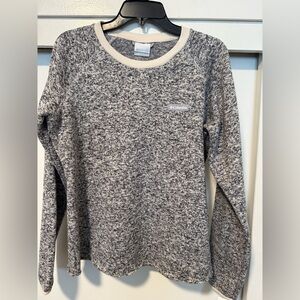 Columbia Cream and Gray Knit Pullover